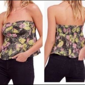 Free People | Pool House Floral Tube Top S New